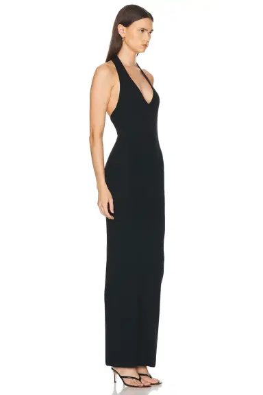 ÉTERNE Halter Maxi Dress | Thumbnail 2