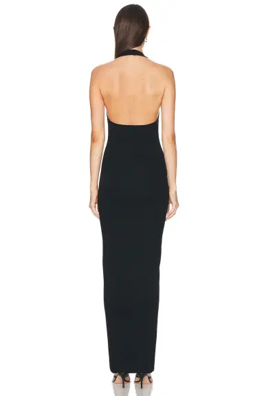 ÉTERNE Halter Maxi Dress | Thumbnail 3