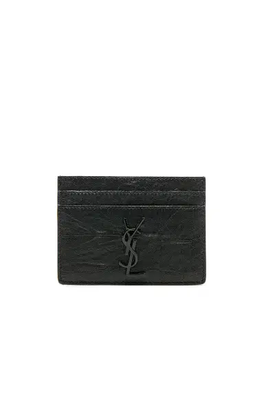 Saint Laurent Croc Embossed Cardholder | Thumbnail 1