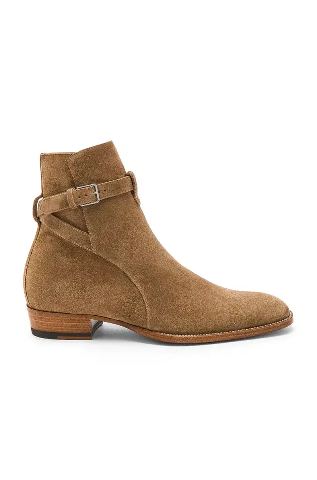 Saint Laurent Suede Wyatt Jodhpur Boots