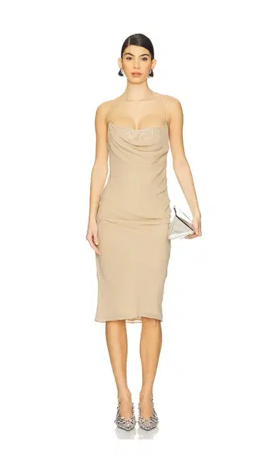 The Attico Sleeveless Midi Dress | Thumbnail 1
