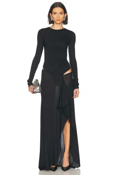 The Attico Long Sleeve Gown | Thumbnail 3