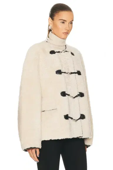 TOTEME Teddy Shearling Clasp Jacket | Thumbnail 2 TOTEME Teddy Shearling Clasp Jacket | Thumbnail 2