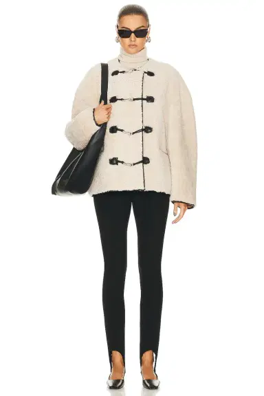 TOTEME Teddy Shearling Clasp Jacket | Thumbnail 4 TOTEME Teddy Shearling Clasp Jacket | Thumbnail 4