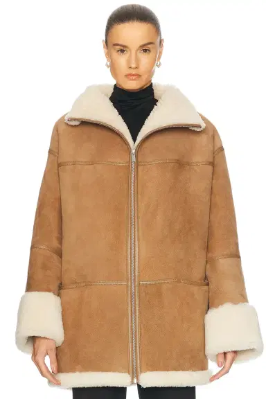 Toteme Signature Shearling Jacket | Thumbnail 2 Toteme Signature Shearling Jacket | Thumbnail 2