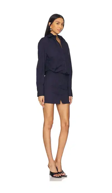 The Attico Long Sleeve Shirt Mini Dress | Thumbnail 2