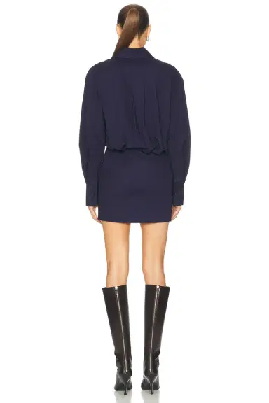 The Attico Long Sleeve Shirt Mini Dress | Thumbnail 6