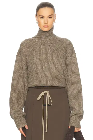 Fear of God ESSENTIALS Cropped Turtleneck Sweater | Thumbnail 1