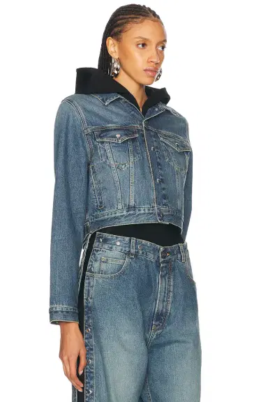 Alaïa Hooded Denim Jacket | Thumbnail 3 Alaïa Hooded Denim Jacket | Thumbnail 3