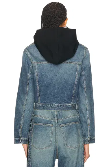 Alaïa Hooded Denim Jacket | Thumbnail 4 Alaïa Hooded Denim Jacket | Thumbnail 4