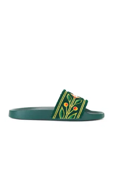 Casablanca Embroidered Terry Slider | Thumbnail 3