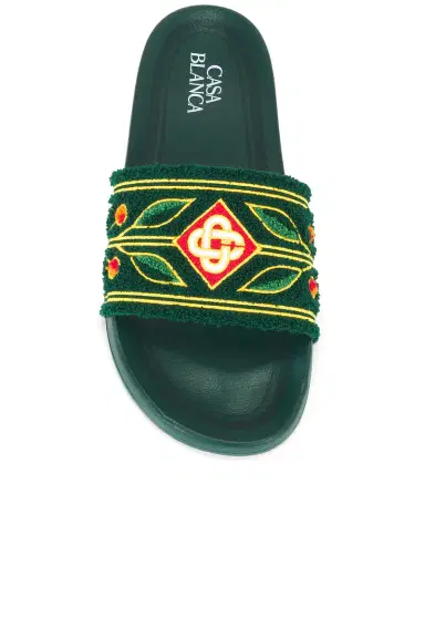 Casablanca Embroidered Terry Slider | Thumbnail 6