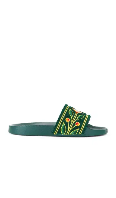 Casablanca Embroidered Terry Slider | Thumbnail 1