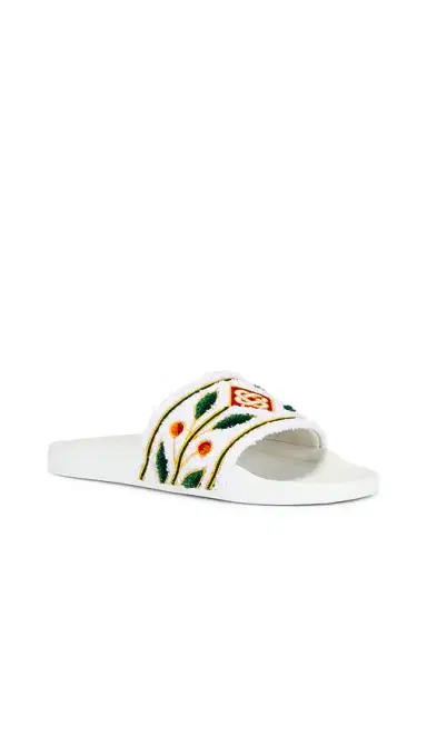 Casablanca Embroidered Terry Slider | Thumbnail 2