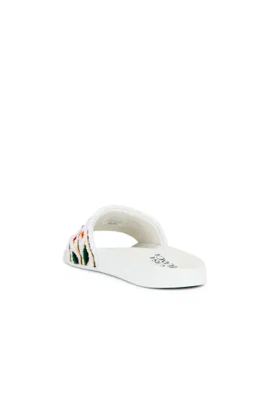 Casablanca Embroidered Terry Slider | Thumbnail 5