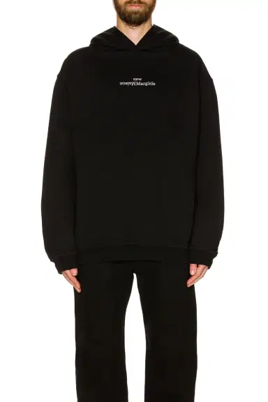 Maison Margiela Upside Down Logo Hoodie | Thumbnail 3 Maison Margiela Upside Down Logo Hoodie | Thumbnail 3