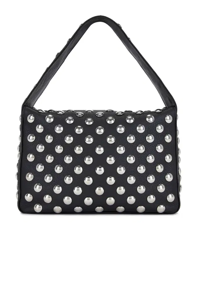 KHAITE Elena Silver Studs Shoulder Bag