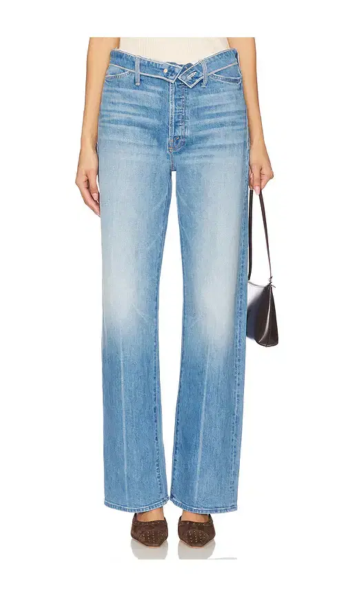 MOTHER The Foldover Dodger Sneak Jeans