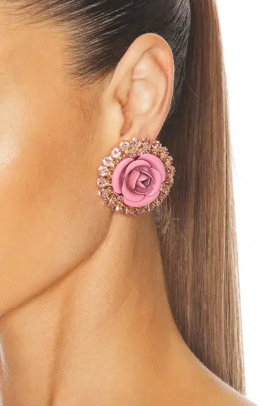 Rowen Rose Rose Earrings | Thumbnail 2