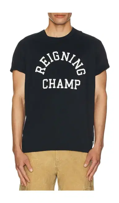 REIGNING CHAMP Lightweight Jersey Arch Logo T-Shirt | Thumbnail 3