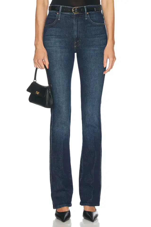 MOTHER The Mid Rise Smokin' Double Heel Jeans