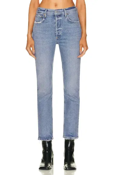 AGOLDE Riley Long Straight Jeans | Thumbnail 1