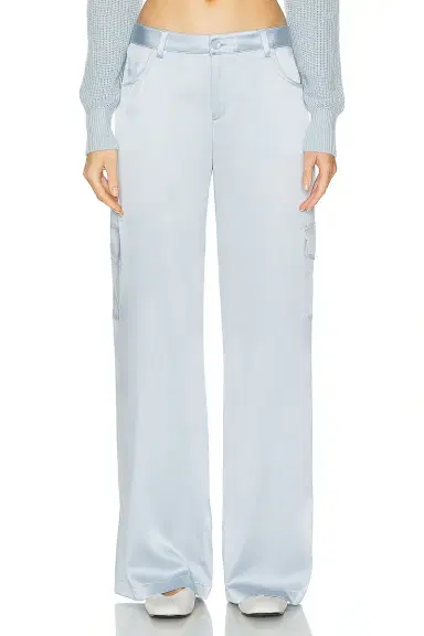 SABLYN Ronan Wide Leg Silk Cargo Pant | Thumbnail 1