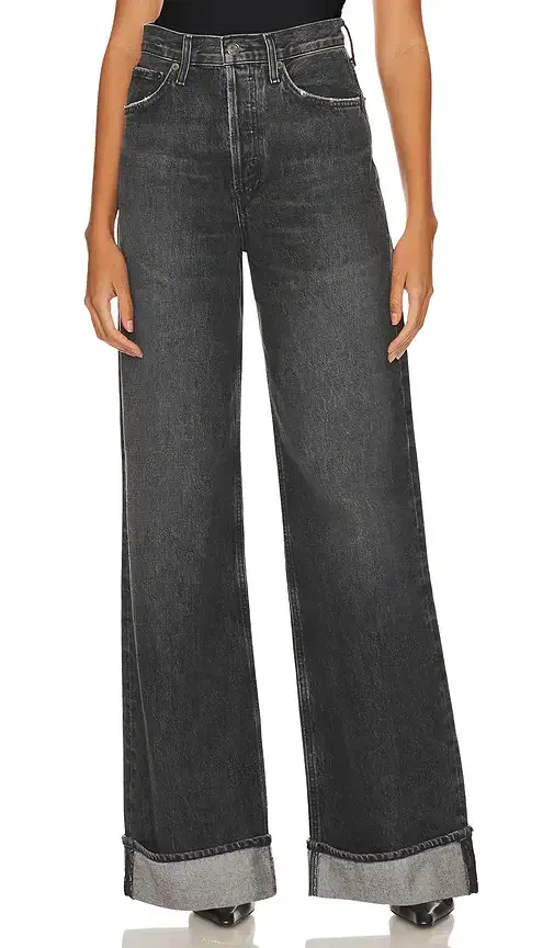AGOLDE Dame High Rise Wide Leg Jeans