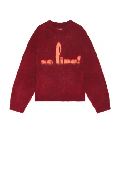 Martine Rose Brushed Mohair V-Neck Jumper | Thumbnail 1