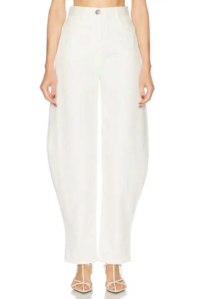 MATTHEW BRUCH High Waist Barrel Leg Jeans