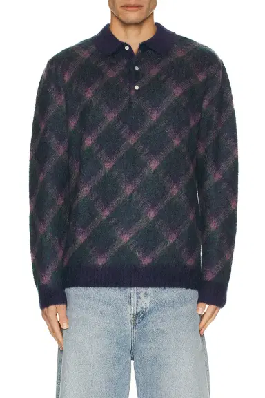 Beams Plus Knit Polo Stripe | Thumbnail 1