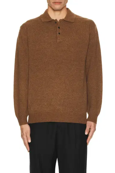 Beams Plus Knit Polo 9G Sweater | Thumbnail 1