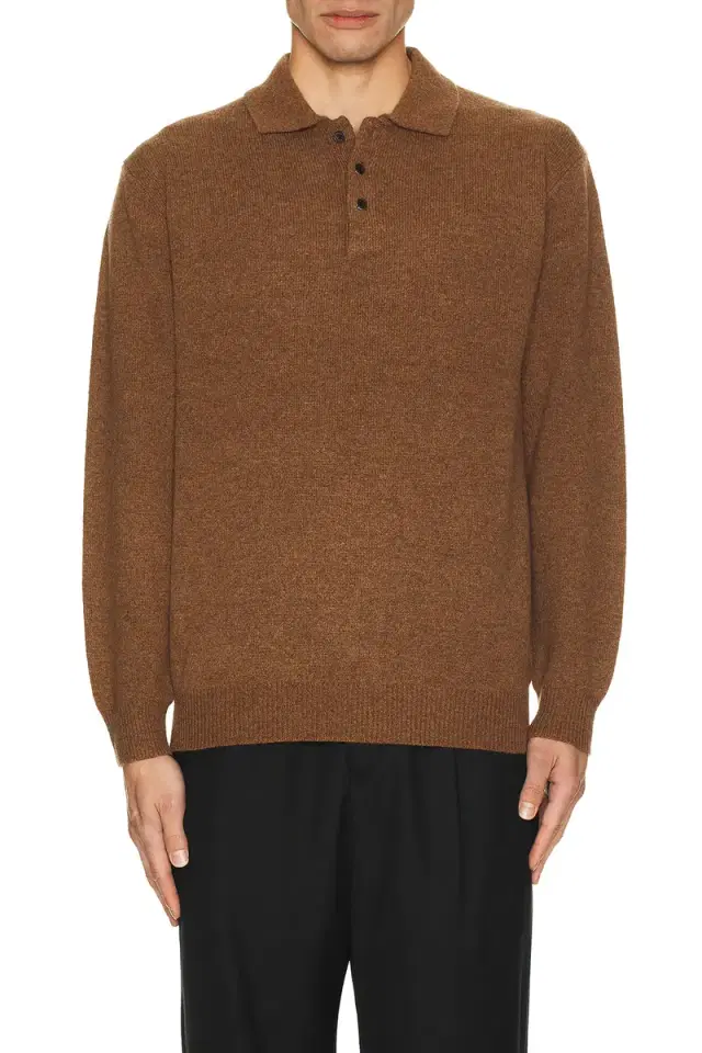 Knit Polo 9G Sweater