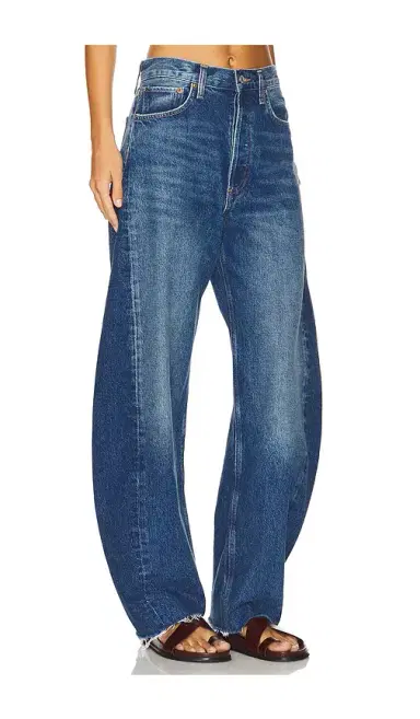 AGOLDE Luna Pieced High Rise Curved Taper Jeans | Thumbnail 2