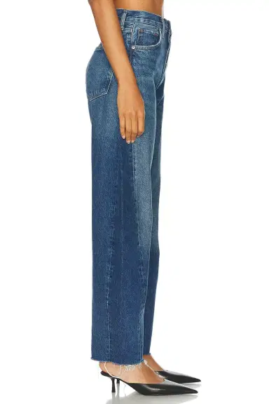 AGOLDE Luna Pieced High Rise Curved Taper Jeans | Thumbnail 5