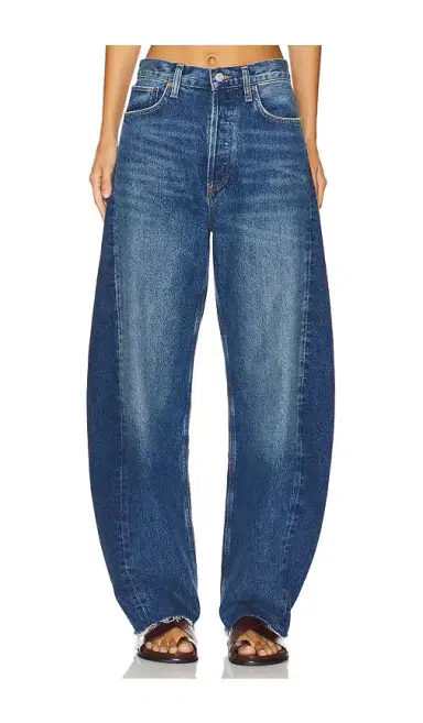 AGOLDE Luna Pieced High Rise Curved Taper Jeans | Thumbnail 1