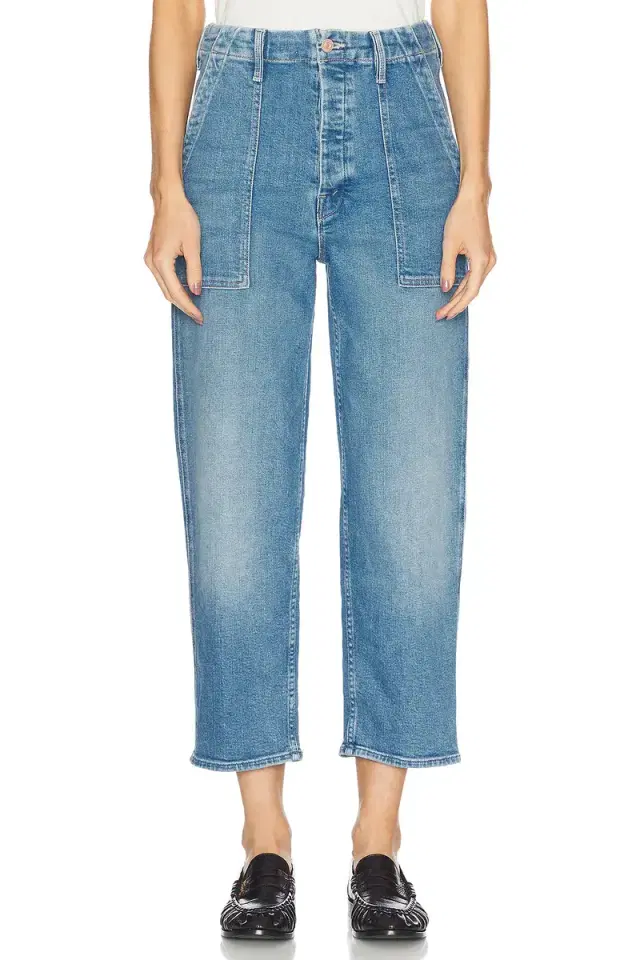 MOTHER The Patch Pocket Private Flood Jeans