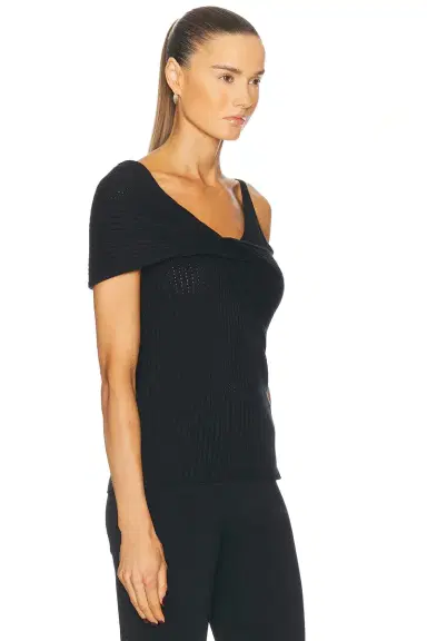 House of Dagmar Draped Knit Top | Thumbnail 2