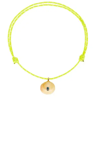DEZSO BY SARA BELTRÁN Anandara Oval Kyanite Charm Surf Cord Necklace | Thumbnail 1 DEZSO BY SARA BELTRÁN Anandara Oval Kyanite Charm Surf Cord Necklace | Thumbnail 1