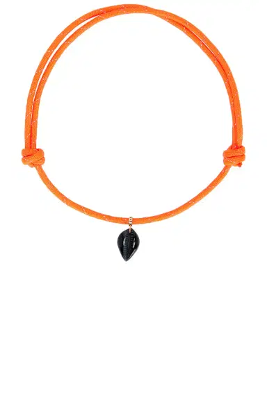 DEZSO BY SARA BELTRÁN Classic Carved Cowry Shark Fin Enamel Surf Cord Necklace | Thumbnail 1