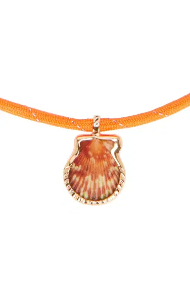 DEZSO BY SARA BELTRÁN Natural Clam 18k Rose Gold Surf Cord Necklace | Thumbnail 2