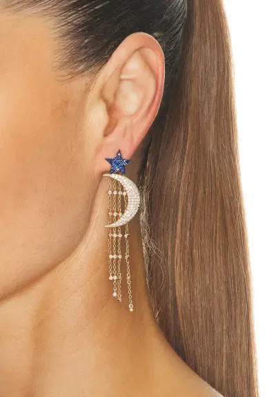 Siena Jewelry Star Moon Earring | Thumbnail 2