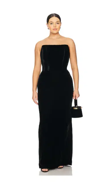 LPA Emery Velvet Maxi Dress | Thumbnail 2