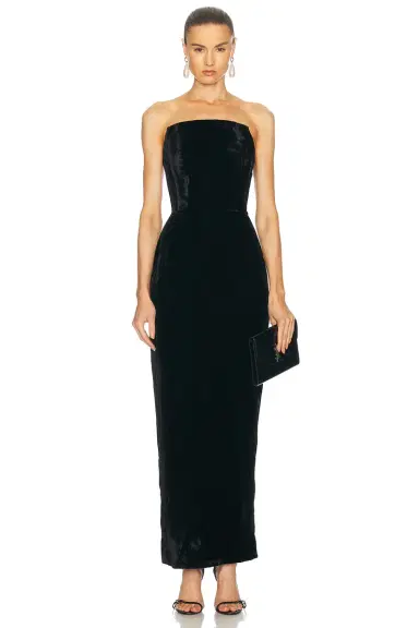 LPA Emery Velvet Maxi Dress | Thumbnail 3