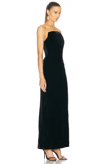 LPA Emery Velvet Maxi Dress | Thumbnail 4
