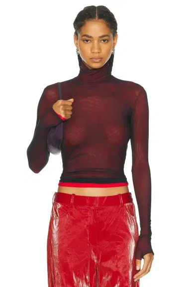 PRISCAVera Turtleneck Long Sleeve Top | Thumbnail 1