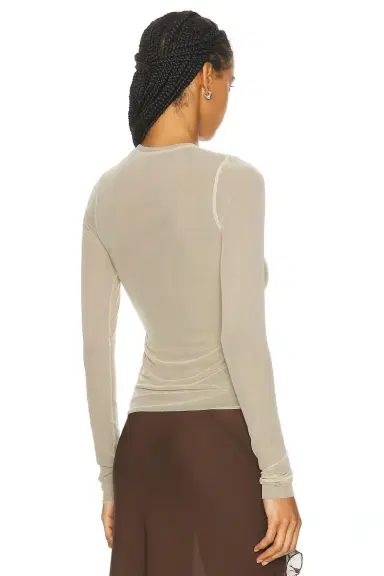PRISCAVera Long Sleeve Mesh Top | Thumbnail 3