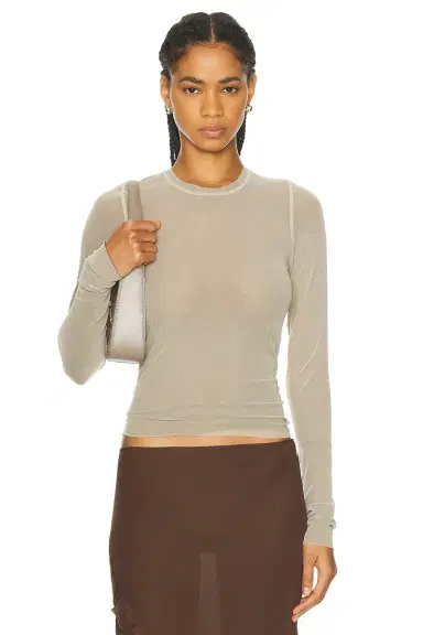 PRISCAVera Long Sleeve Mesh Top | Thumbnail 1