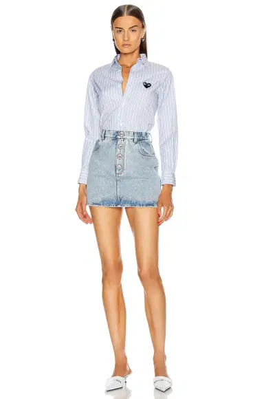 Comme des Garçons PLAY Striped Shirt | Thumbnail 4