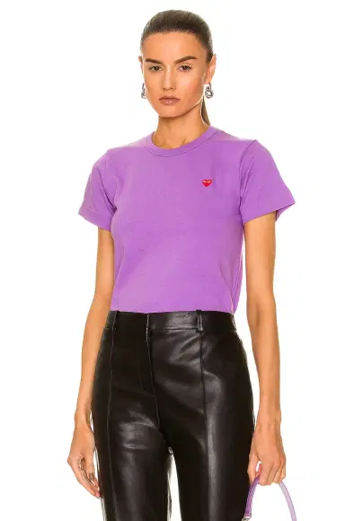 Comme des Garçons PLAY Small Red Heart Tee | Thumbnail 1